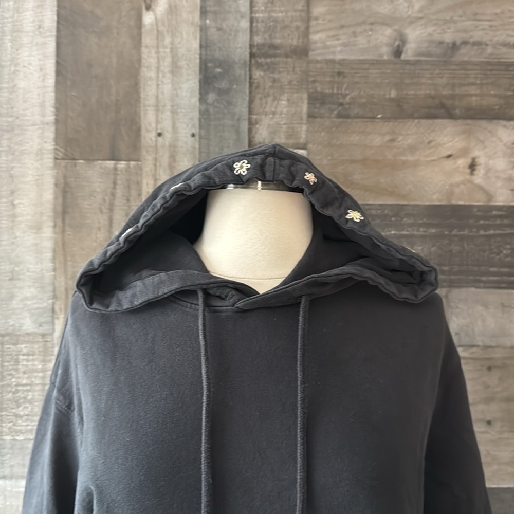 Madewell Rivet & Thread hoodie sweatshirt XXSmall floral dark feminine boho chic - Picture 3 of 11